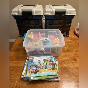 Lego Sets Variety and Fishing Tackle Boxes